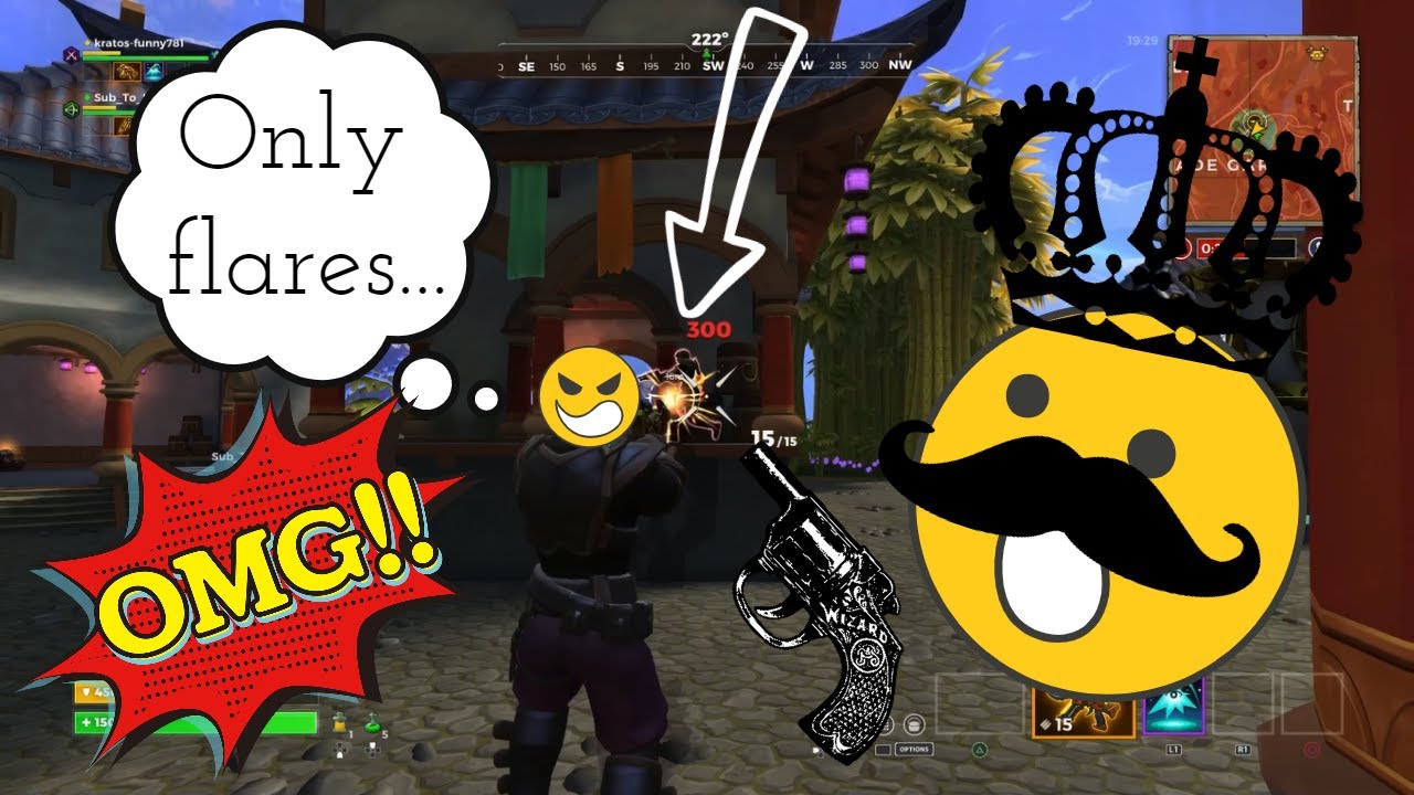 Killing Last Player using only flares! | Realm Royale shorts