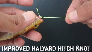 THE QUICKEST WAY TO TIE A HALYARD HITCH KNOT