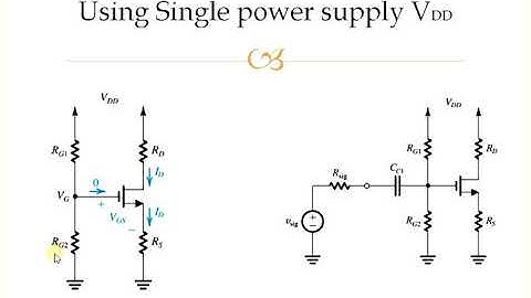 Biasing using MOS amplifier circuits