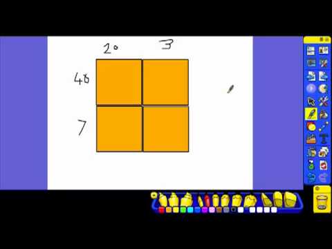 Long Multiplication on the IWB - box method