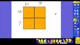 Long Multiplication on the IWB - box method