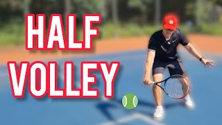 How to hit your HALF VOLLEY (4 TIPS AND FIXES)