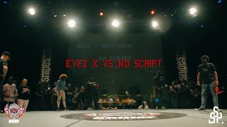 Eyez X vs No Script | Male Semifinal | EBS WORLD CHAMPIONSHIP 2016