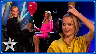 Moments that made Amanda Holden CACKLE! | Auditions | Britain's Got Talent thumbnail