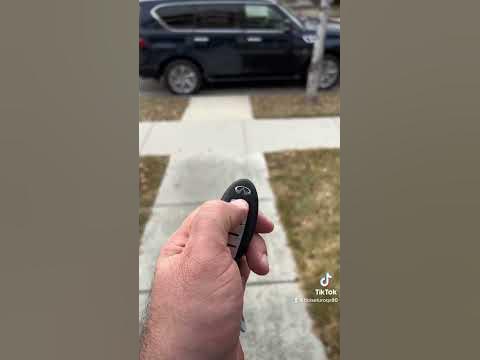 How to remote start your Infiniti QX 80 - YouTube