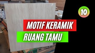 10 Motif keramik lantai ruang tamu idaman para arsitek