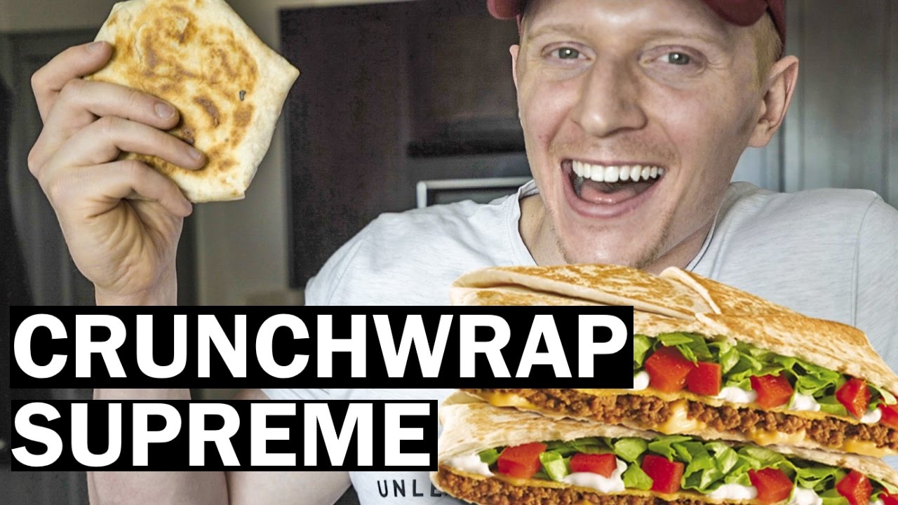 Macro Friendly Fast Food Homemade Crunchwrap Supreme From Taco Bell Youtube