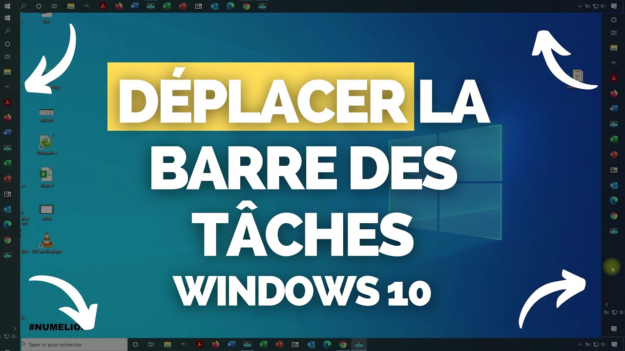 Déplacer la Barre des Tâches Windows 10 / Barre du Menu [TUTORIEL] - YouTube