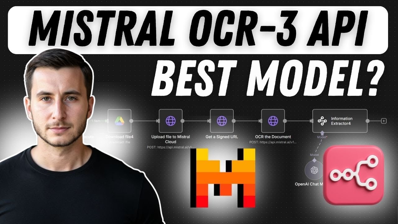 Никакого ввода данных вручную: новая модель Mistral OCR-3 обрабатывает ЛЮБОЙ документ! | n8n