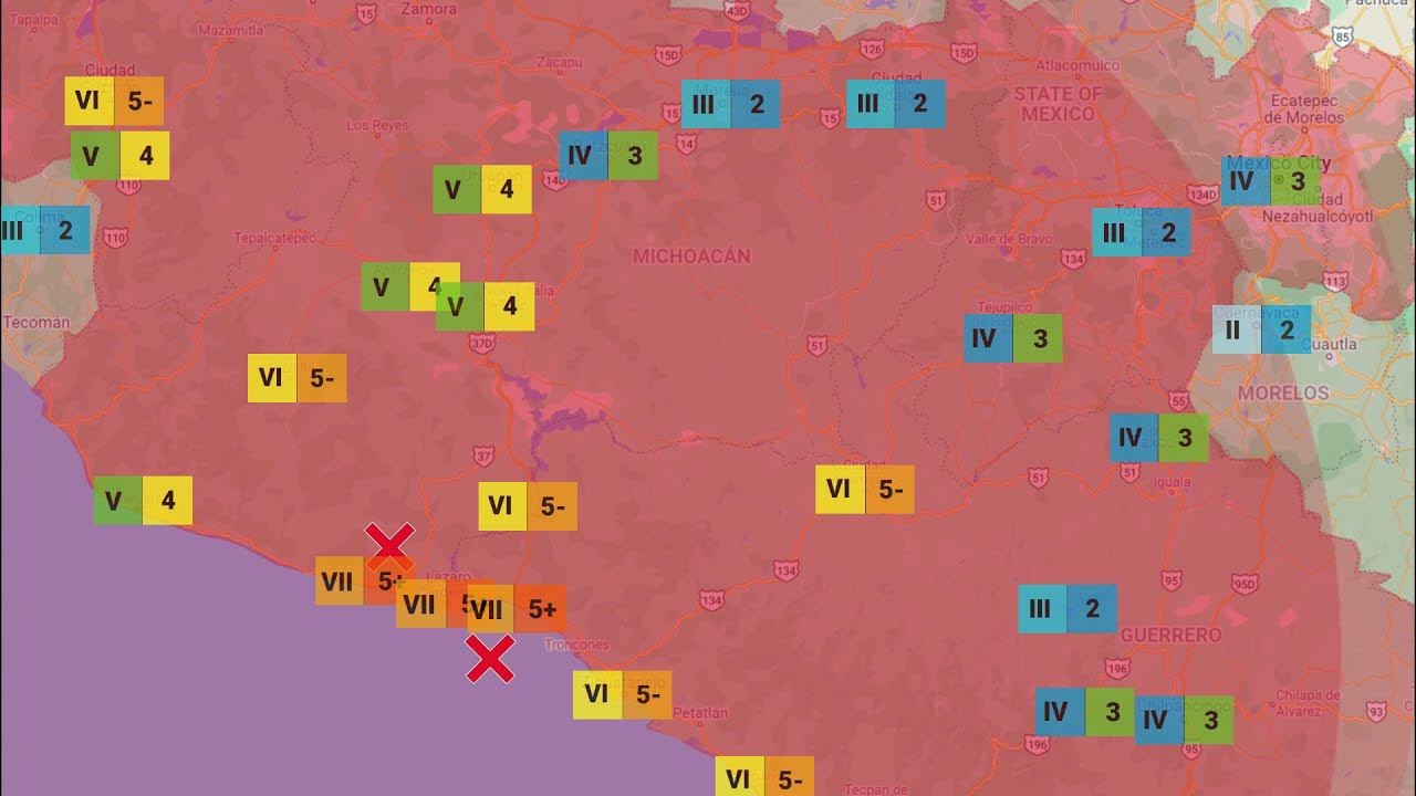 1985 Mexico City Earthquake with Earthquake Early Warning YouTube
