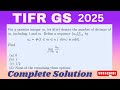 TIFR GS 2025 SOLUTION | REAL ANALYSIS TIFR GS 2025 SOLUTION | COMPLETE SOLUTION |