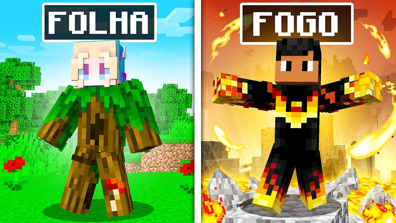 VIRAMOS LOBOS ELEMENTAIS NO MINECRAFT - O FILME