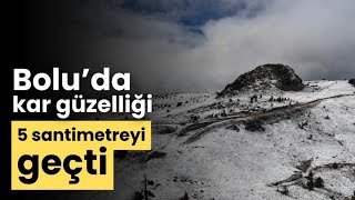 Bolunun Yüksekleri̇ Beyaz Örtüyle Kaplandi