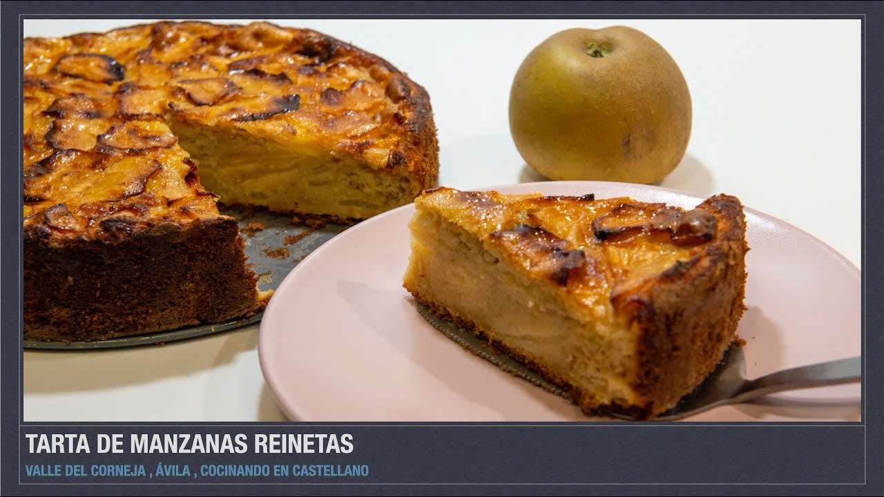 TARTA DE MANZANA REINETA del Valle del Corneja de Ávila 🍏🍏 Receta tarta de manzana 🍏🍏🍏🍏🍏