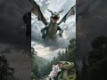 Dragon help on  baby cat.#shortvideo #viral #animaldrama #animation #cartoon #motivation