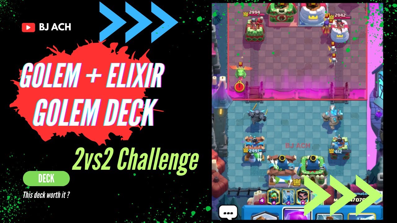 Clash Royale: Best Elixir Golem decks to use in the game