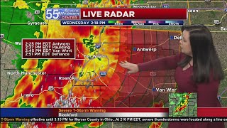 FOX 55 Severe Thunderstorm Warning update August 11