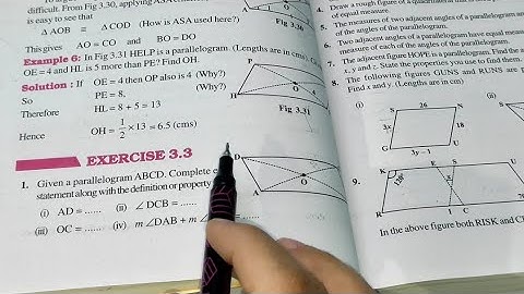 Understanding Quadrilaterals Ex 3.3 Chapter- 3 || Ncert Class 8th Maths Solutions
