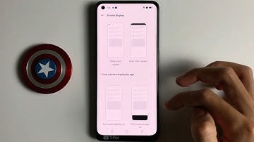 Is it possible to hide the front camera screen on OPPO Reno7 Android 12 ?
