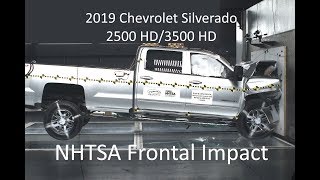 2019 Chevrolet Silverado / GMC Sierra 2500 HD/3500 HD Crew Cab NHTSA FullOverlap Frontal Crash Test