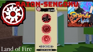 todas las habilidades del Raion-Sengoku(shindo life o shinobi life 2)