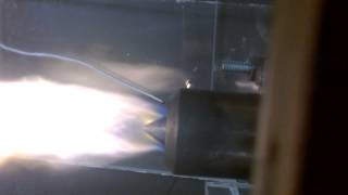 Mesoscale Hybrid Rocket Aerospike Nozzle (Test 8, View 2)