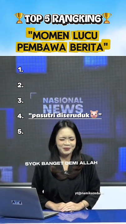 BIKIN NGAKAK! top 5 pembawa berita salah ngomong dan ketawa😭🤣 #shorts