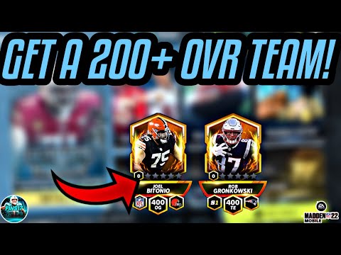 HOW TO GET A 200+ OVR TEAM FAST! GOOD METHODS! Madden Mobile 22