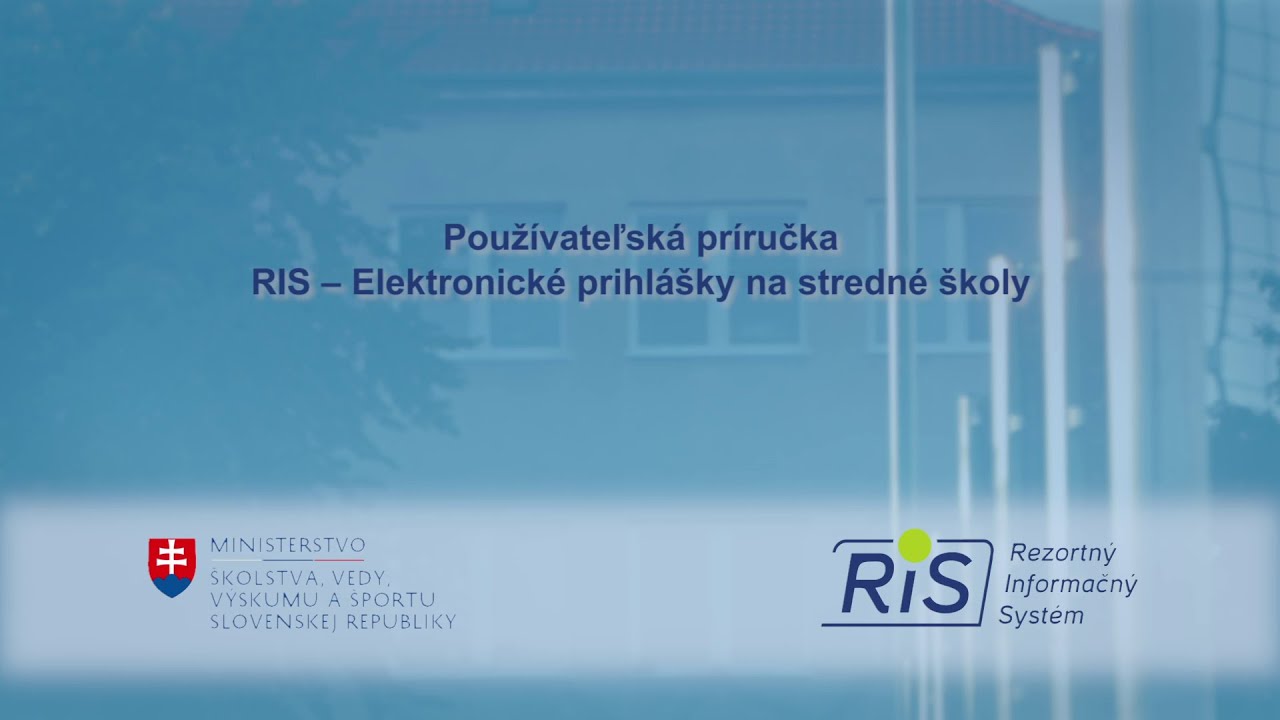 Elektronická prihláška na stredné školy - inštruktážne video - YouTube