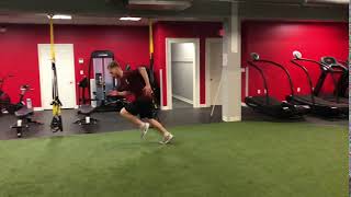 Lateral dead start sprints