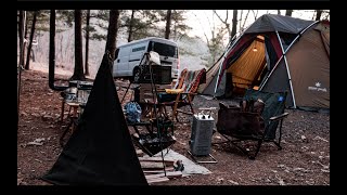아들과함께/칠리 콘 카르네/조금 오래된 캠퍼/[4k]camping vlog