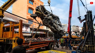 Puluhan luka karena truck rem blong dikota pinang ‼️derek maju jaya gerak cepat evakuasi 
