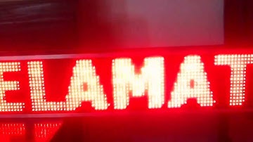 Red Dot Matrix (Running Text)