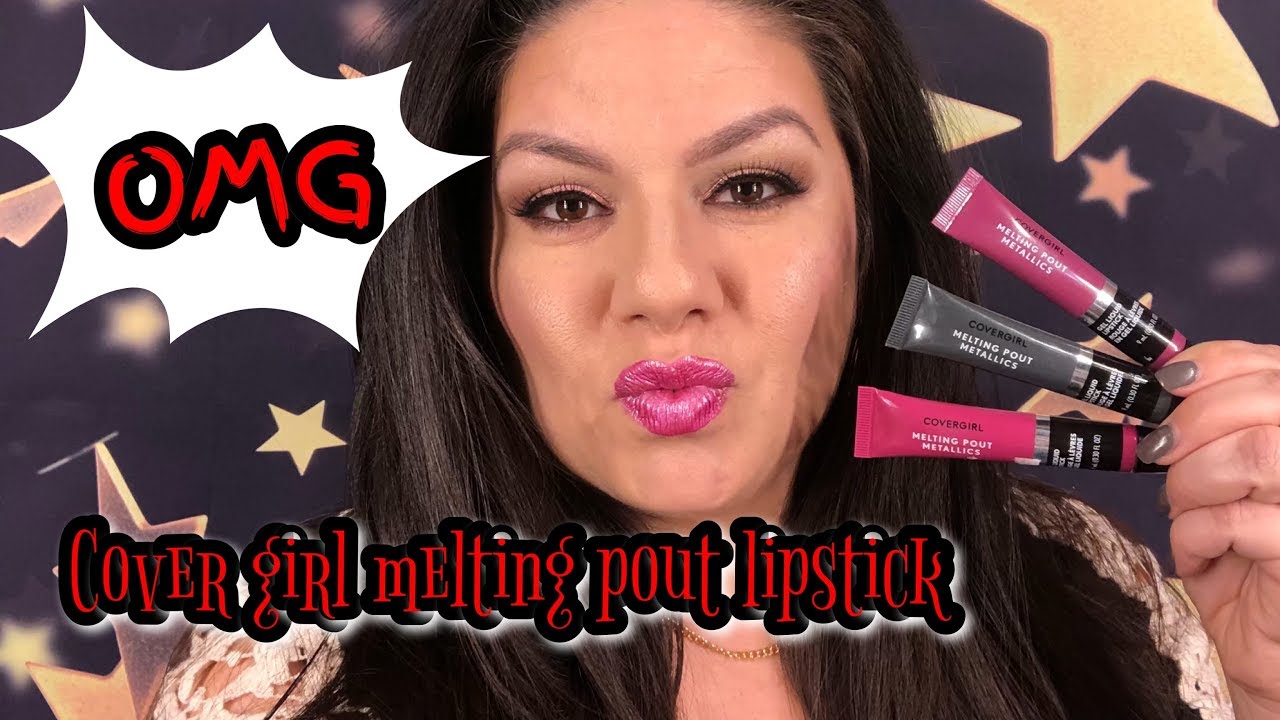 OMG! Covergirl Melting Pout Metallics Liquid Lipstick Demo & Review