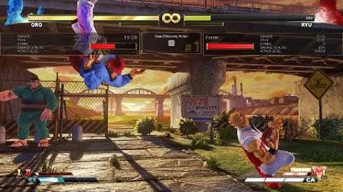 STREET FIGHTER V Oro Vskill 1 basic setup shimmy stun combo