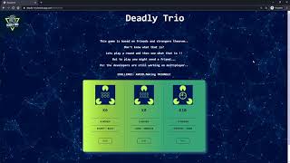 Deadly Trio || Project Math 303 || Dr. Veselin Jungic || SFU || LIKE || COMMENT || SUBSCRIBE  ||