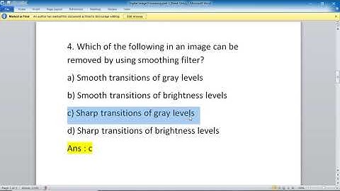 Digital Image Processing part 3