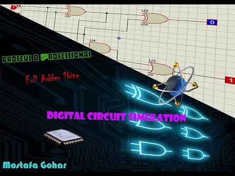Full adder simulation |1 bit.