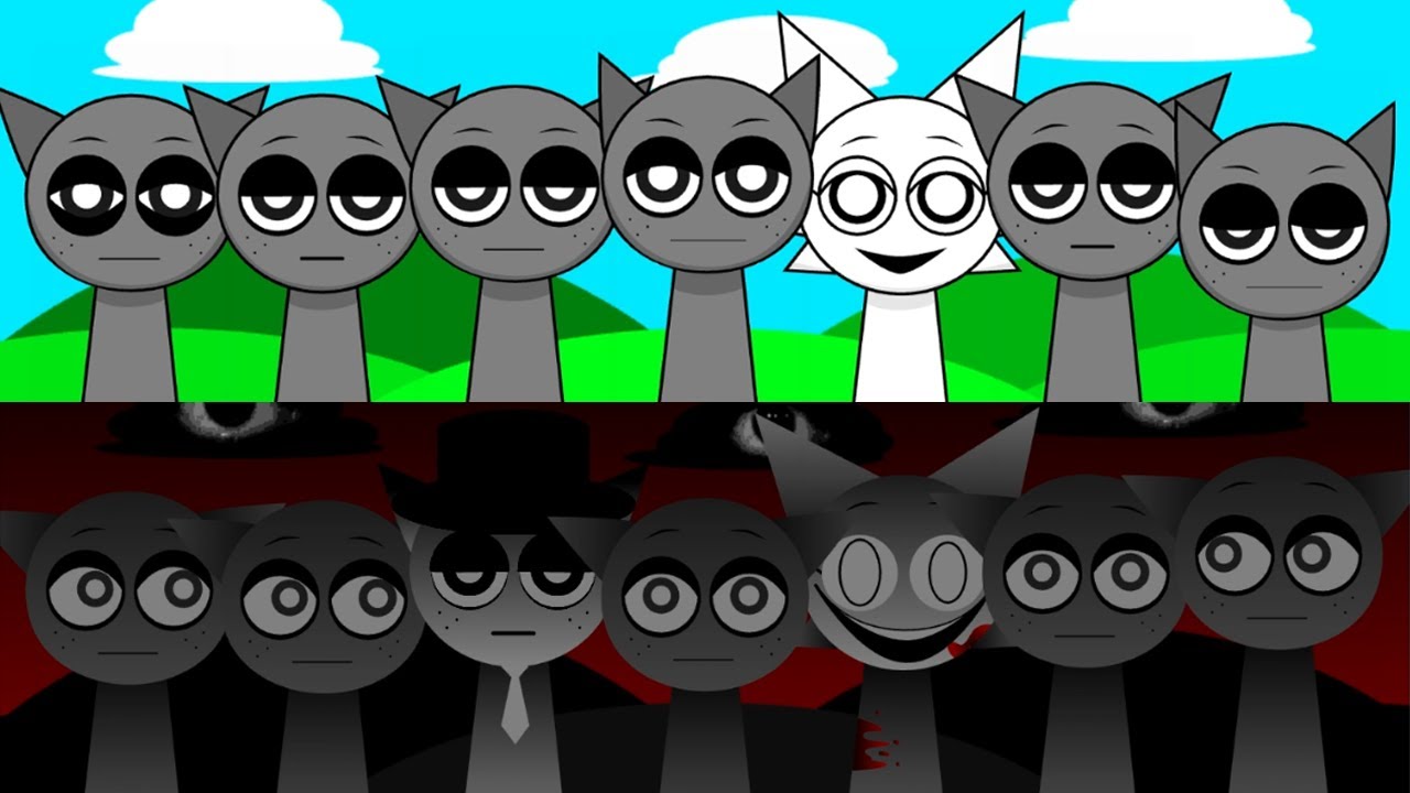 Sprunki but everyone turned into Gray except Wenda 😲🤍 All Sprunki look like Gray except for Wenda 😂