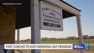 Fort Concho to host Memorial Day program