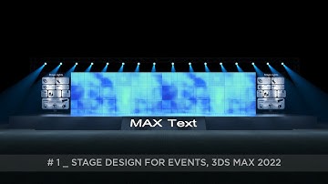 Stage Design-1 for Events || Stage Design in 3ds Max 2022 || 3ds Max Stage Design Tutorial in Hindi