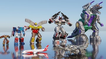 TITAN & Combiner TRANSFORMER Size Comparison