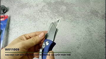 DAO RỌC CÁP GẤP GỌN TIỆN ÍCH WORKPRO W011009, CÓ LƯỠI THAY THẾ