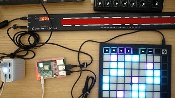 ContinuuMini + Launchpad X, dawless and portable, with a Raspberry Pi