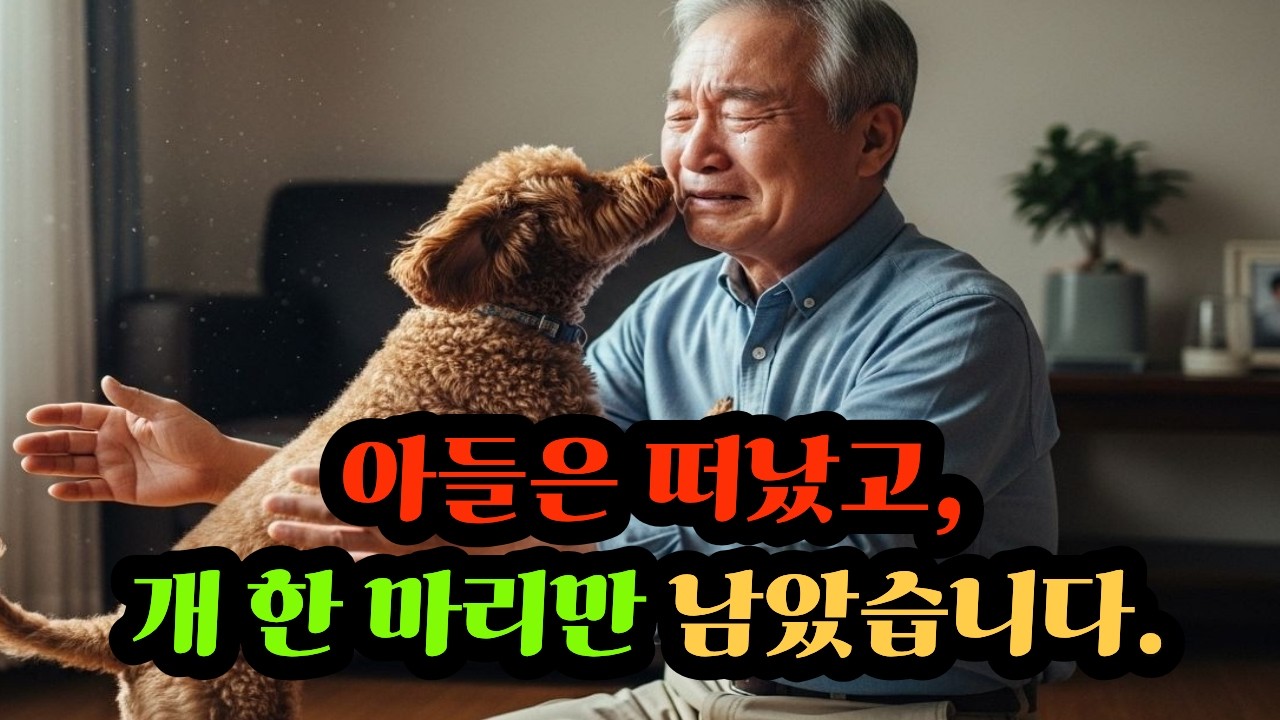 아들은 떠났고, 개 한 마리만 남았습니다.#노후사연 #kdrama #오디오북 #드라마 #50세 #인생사연 #시니어사연