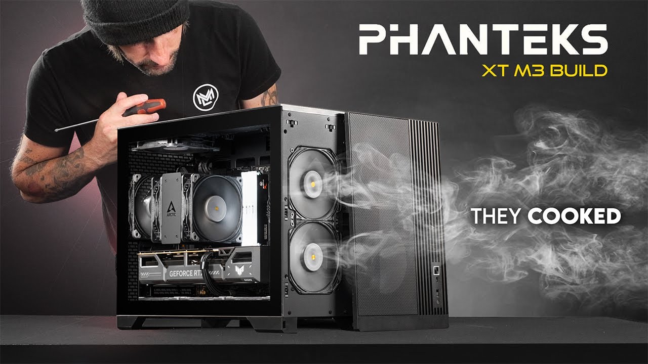 This $50 Micro ATX Case SLAYS... | Phanteks XT M3 Blackout Gaming PC Build