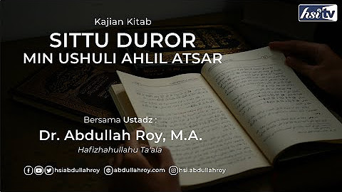 Hsi ushulus sittah halaqah 5