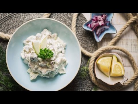 Video: Ringa Balığı Ve üzüm Salatası