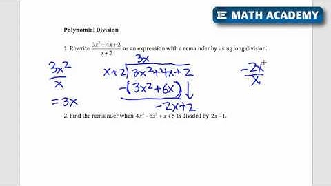 Polynomial Division for SAT Math   What You Need to Know