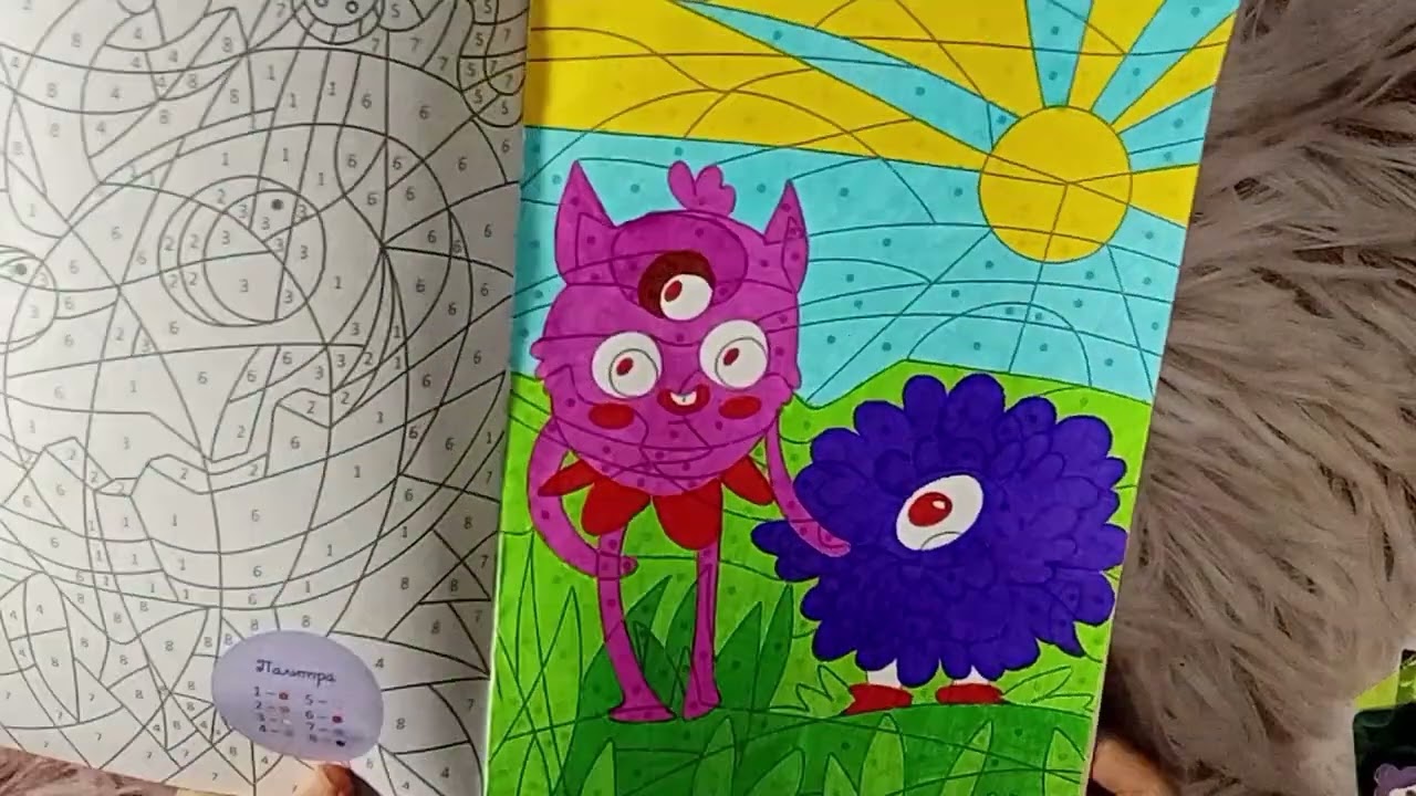 Раскрашенные работы за октябрь.